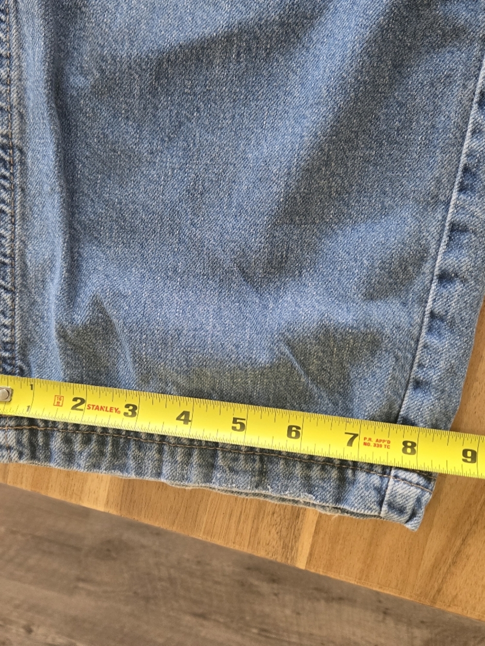 We The Free light blue denim elastic-waist Wide Leg pants - Picture 7 of 7